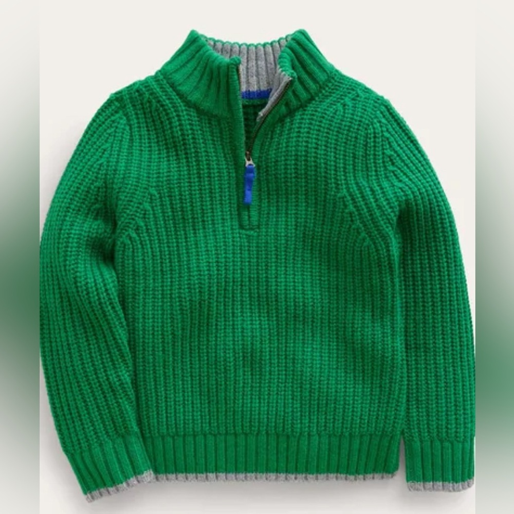 Mini Boden Chunky half zip sweater